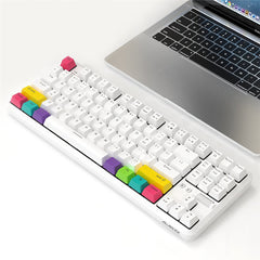 87 Keys Mechanical Keyboard RGB Wireless Bluetooth + Type-C Wired Dual Mode Mechanical Switch Gaming Keyboard