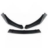 3PCS Carbon Fiber Style Front Bumper Spoiler Lip Cover Trim Protector