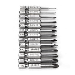 13pcs 50mm Magnetic Long Hex Shank Cross Head Screwdriver Bits