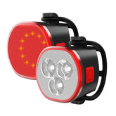 2PCS Bike Light (Headlight +Taillight ) Max 20h Battery Life USB Rechargeable IPX6 Waterproof Bike Lamp Set For MTB Road Bike