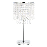 Crystal Table Pendant Lamps Bedroom Modern Wedding Decoration Dimmable Desk Lamp for Bedside Living Room Lighting