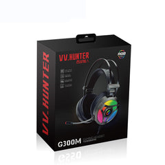 Gaming Headset 7.1 Virtual Surround Sound 50mm Driver Unit RGB Light Powerful Bass Noise Reduction Mic for PC