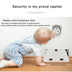 UK Plug Electronic Mechanical Timer Socket Energy Saving 24 Hours Intelligent Home Protector