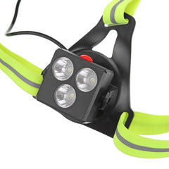 Outdoor Night Running Light 500lm 3 Modes IPX4 Waterproof USB Charging Chest Lamp for Jogging Hiking Walking
