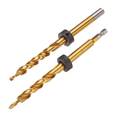 9.5mm Twist Step Drill Bit 3/8" Round/Hex Shank Drill for Pocket Hole Jig