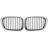 Chrome Black Front Grille Grill For BMW 5 Series
