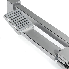 Bathroom Shower Head Riser Rail Bracket Handheld Holder Bar Chrome