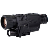 Outdoor 200m Range HD Infrared Digital Night Vision Hunting Monocular with 5X Optical Zoom Photo Video Recording Function Support AV Output