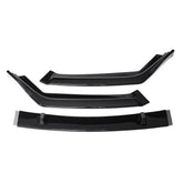 3PCS Carbon Fiber Look Front Bumper Lip Body Kit Spoiler