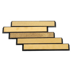 5PCS Titanium Coated Diamond Knifes Sharpener 80/200/600/1000/2000 Grit Angle Sharpening Sharpen Stone Whetstone Bar with Base
