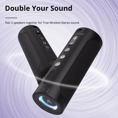 Portable Speaker Bluetooth 5.0 Built-in Power Bank 45W Waterproof Type-C 24 Hours Playtime