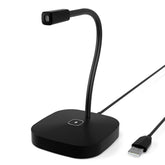 USB Omnidirectional Computer Microphone for Broadcast Live Recording Conference Speech Game Video Chat Desktop Dual-condenser Mic
