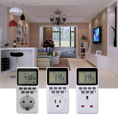 EU Plug Outlet Electric Digital Socket Timer Plug 220V Time Control Countdown Socket Timer Switch