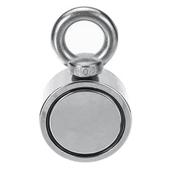 200KG 48mm Pro Dual Side Neodymium Magnet Combined Pulling Force Round Recovery Magnet with 10M Rope