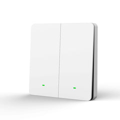 Smart Light Switch WIFI Wall Switch EU TYPE Voice Control 2 Gang 10A 230V 2.4Ghz WIFI Remote Control Smart Switch Works With Alexa And Google Home