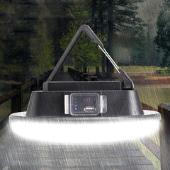 Solar LED Camping Lamp With Remote Control IPX6 Waterproof Outdoor Floodlight 3-Modes Hanging Tent Light