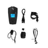 1200LM 2xT6 Wireless Bike Front Light Waterproof Bicycle Computer 120dB Bike Horn USB Charging Night Riding Warning Lamp
