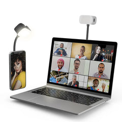 Adjustable LED Video Light Lamp with Suction Cup for Laptop Tablet Conference Selfie Youtube