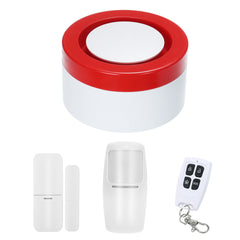 Wireless WIFI Gateway Host & Siren 2 in 1 Wifi Smart Security Alarm System Door Sensor PIR Motion Sensor APP Control,433MHz