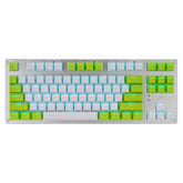 Mechanical Keyboard 87 Keys Three-Mode Wireless Bluetooth4.0 / 2.4G / Type-C Wired Blue Switch LED Backlit Gaming Keyboard for Laptop