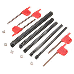 5pcs 6/7/8/10/12mm Lathe Boring Bar Tunring Tool With 5pcs CCMT0602 Insert