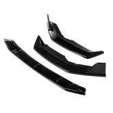 Painted Bright Black Front Bumper Lip Chin Spoiler Splitter For Nissan Sentra 2020 2021