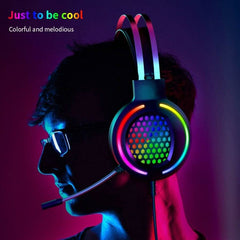 Gaming Headset 7.1 Surround Sound USB 3.5mm Wired RGB Light Gaming Headphones With Microphone For Tablet PC for PS4 Gamer
