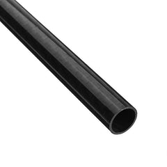 10pcs 500mm*12mm*10mm Black Carbon Fiber Tube Roll Wrapped Tube for Multicopter