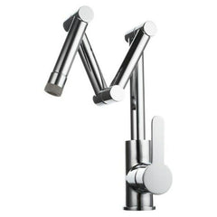 Folding Kitchen Sink Faucet Retractable Hot and Cold Mixer Tap Brass Universal Swivel Modern