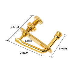 4 pcs Golden Violin Fine Tuners String Adjusters 3/4 4/4 Violin Alloy Tuners Spinner Fiddler Strings Tune Adjuster