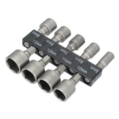 9pcs 1/4 Inch Hex Shank Power Nut Driver Drill Bit Set 5-13mm Socket Wrench