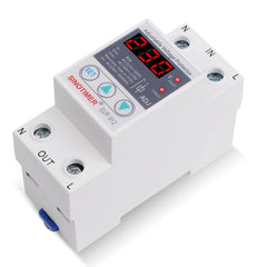 Automatic Reconnect House Surge Protector 40A 63A 80A DIN Rail Adjustable Protection Relay