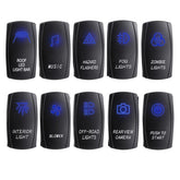 Rocker Switch LED Light Bar On-Off 6 Pins 12-24V Car Truck Boat 11 Sizes
