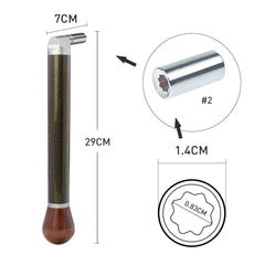 Carbon Tube Piano Tuning Lever Carbon Fiber Gold Silk Braided Tube Piano Tuning Hammer