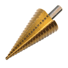 Hex Shank HSS Titanium Coated Step Metal Dremel Drill Wood Tool Bit 4-40mm