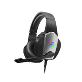 Gaming Headset 7.1 Channel 50mm Unit 90 Rotatable Microphone RGB Light Effect Scalable Design Noise Reduction Protein Leather Earmuffs