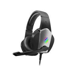 Gaming Headset 7.1 Channel 50mm Unit 90 Rotatable Microphone RGB Light Effect Scalable Design Noise Reduction Protein Leather Earmuffs