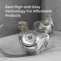 Dual Magnetic Circuit Dynamic Drive 10mm Earphone Hi-Fi Bass Earbud Sport Noise Cancelling Headset for KZ EDXPRO ZST ES4