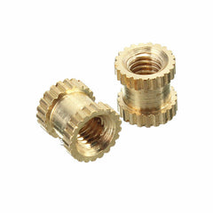 M3BN2 100pcs M3x5x5mm Metric Threaded Brass Knurl Round Insert Nuts