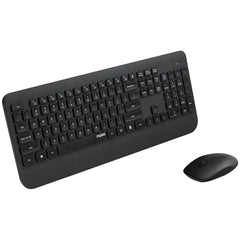 2.4G Wireless Keyboard Mouse Combo 105 Keys Waterproof Keyboard 1000DPI Silent Portable Optical Mice with USB Receiver Set for Laptop PC Notebook