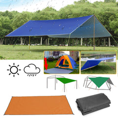 300x300cm Outdoor Camping Tent Sunshade Rain Sun UV Beach Canopy Awning Shelter Beach Picnic Mat Ground Pad Tent Sunshade