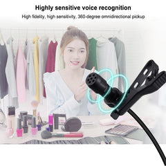 3.5mm Wired Microphone 3M Lavalier Omnidirectional Condenser Mic Recording Vlogging Video