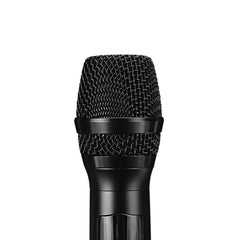 Portable 10-Channel Rechargeable Wireless Microphones UHF Mics with Receiver Working Distance 50 Feet
