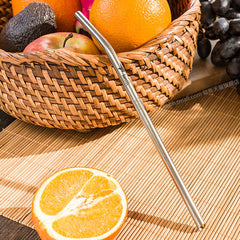 Titanium Drinking Straw Heat Resistant Reusable Juice Beverages Sucker