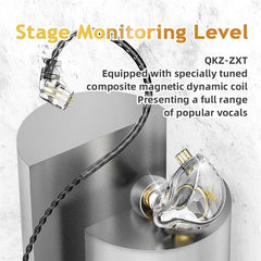 In-Ear Earphones 1D Hi-Fi Bass Earbuds Deep Bass Stereo Monitor Headphones Sport Noise Cancelling Headset With Mic
