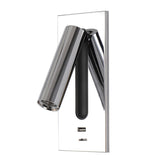Wall Light Bed Headboard Reading Lights LED Wall Lamps 5V 2.1A USB Charger Switch Hotel Bedside Wall Sconces Lighting