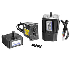220V 40W 2.7-450RPM Variable Speed Motor AC Gear Reducer Motor Geared Motor 1:3-1:500 Reversible Gear