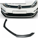 3pcs Front Bumper Chin Lip Body Kit Spoiler Splitter Trim Matte Black