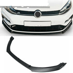 3pcs Front Bumper Chin Lip Body Kit Spoiler Splitter Trim Matte Black