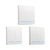 Wall Panel Wireless Remote Transmitter 1 2 3 Button RF Controller Switch For Light Lamp 433MHz